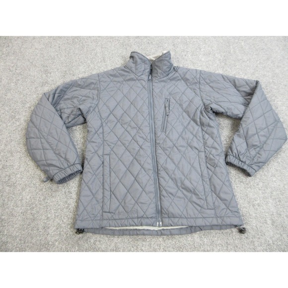 Columbia Jacket Womens Small Gray Quilted Insulated Interchange Liner Full Zip - Picture 1 of 14